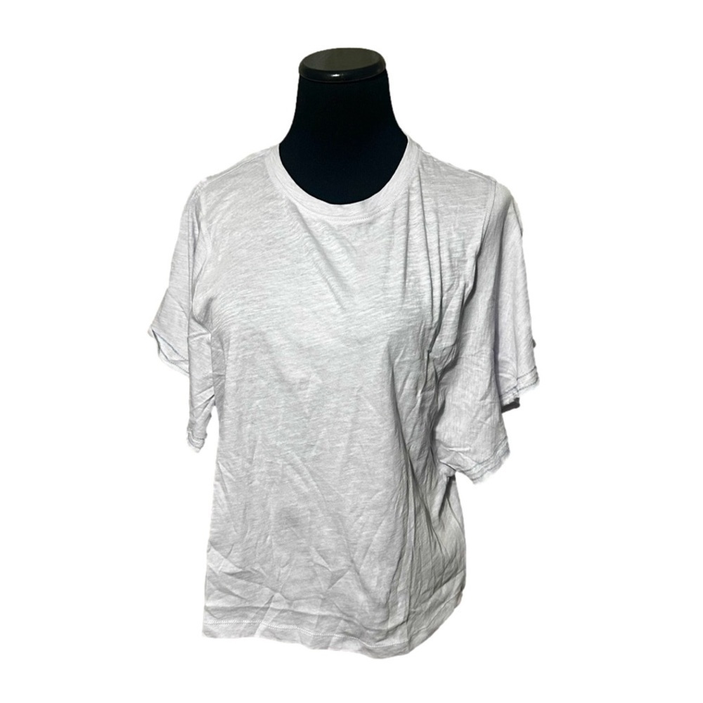 Light purple flutter Sleeve Top